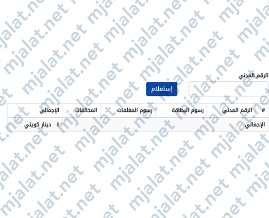 طلبات تجديد البطاقة المدنية للوافدين