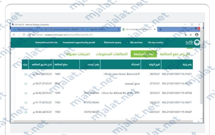 طريقة الاعتراض على مخالفات البلدية